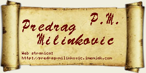Predrag Milinković vizit kartica